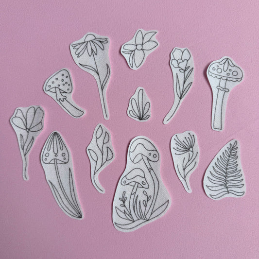 Mushroom Garden Stick & Stitch Bundle