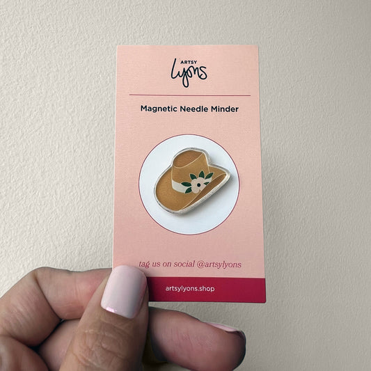 Floral Cowgirl Hat Needle Minder