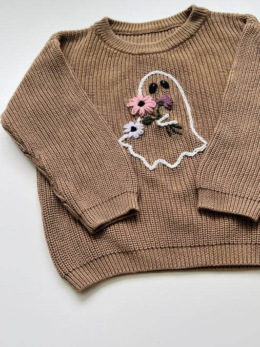 Floral Ghost Embroidery PDF Pattern