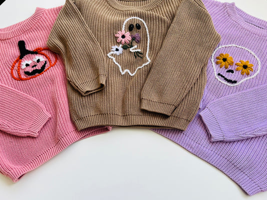 Spooky Sweet Pumpkin Embroidery PDF Pattern