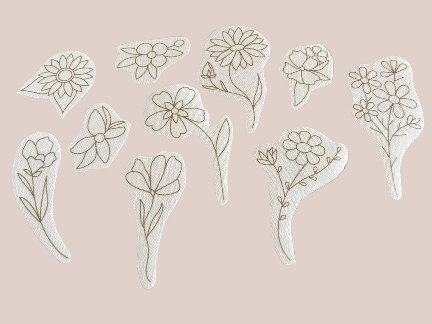 Wildflower Whimsy Embroidery PDF Pattern Set