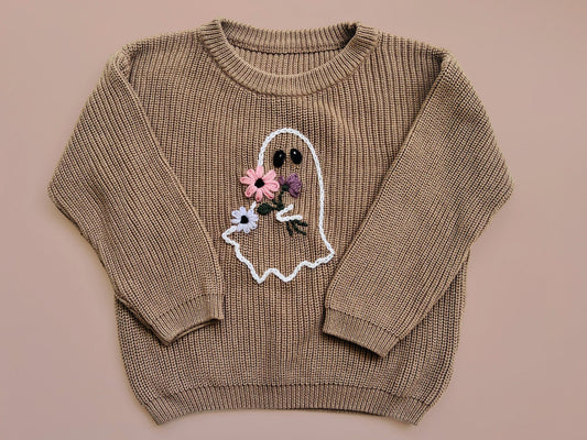 Spooky Stitches: Hand Embroidery Keepsake Sweaters with Yarn