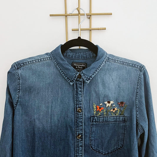 Pocket Flower Garden Embroidery PDF Pattern Set