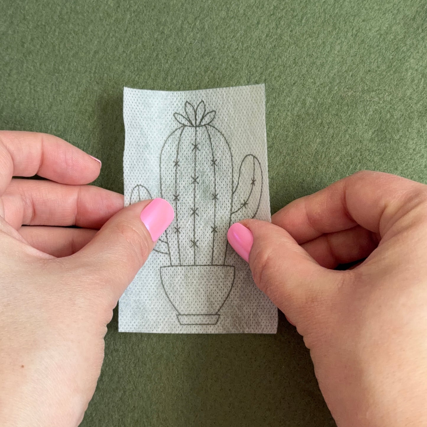 Cactus Bloom 1-Stitch Beginner Embroidery Kit