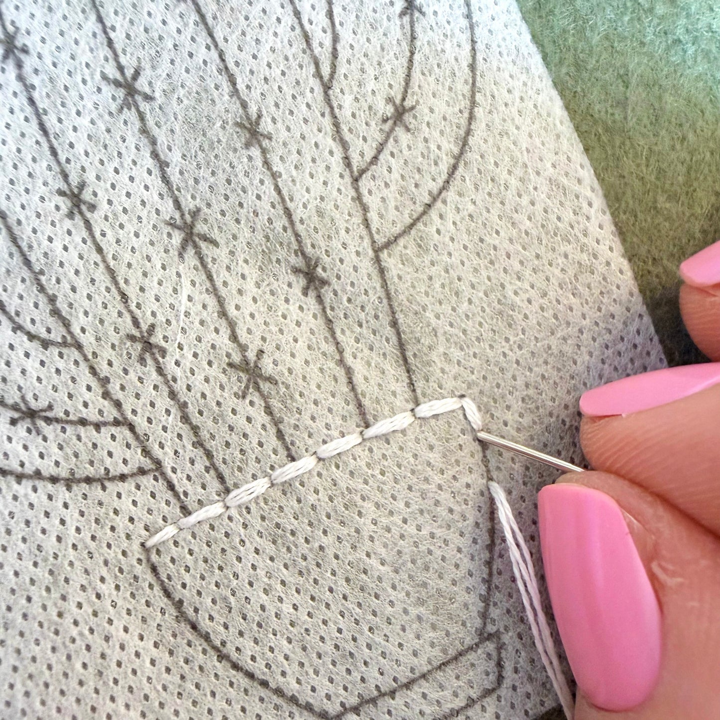 Cactus Bloom 1-Stitch Beginner Embroidery Kit