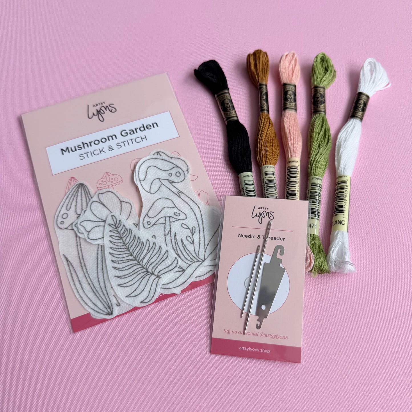 Mushroom Garden Stick & Stitch Bundle
