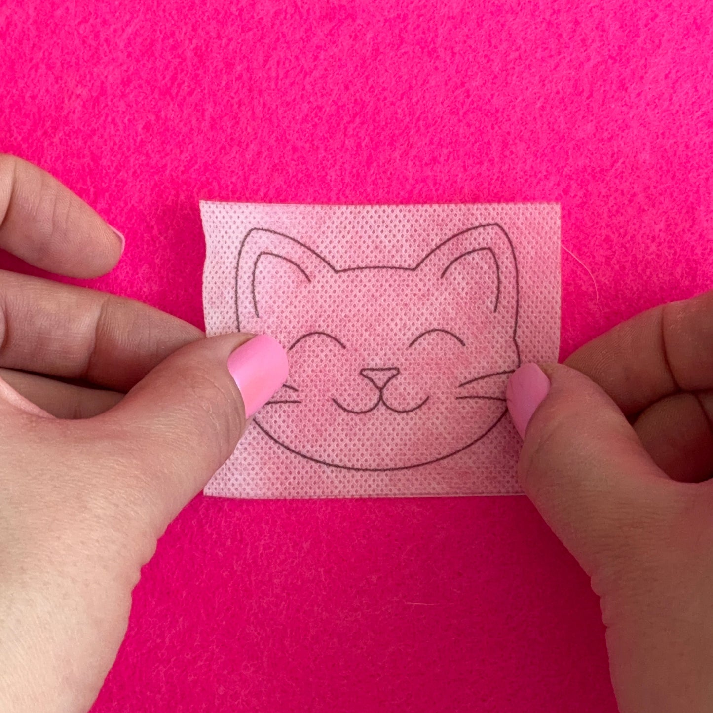 Happy Cat 1-Stitch Beginner Embroidery Kit