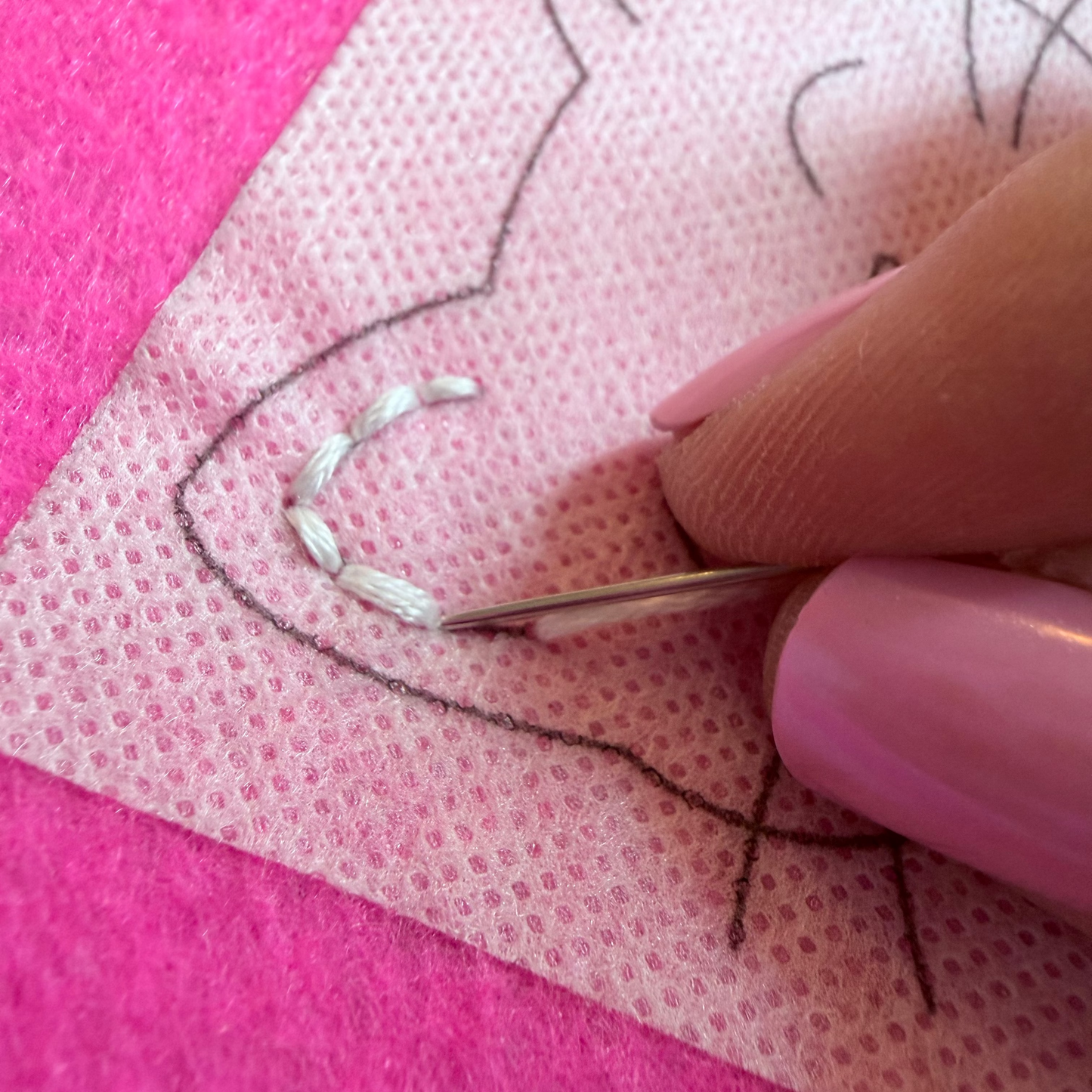Happy Cat 1-Stitch Beginner Embroidery Kit