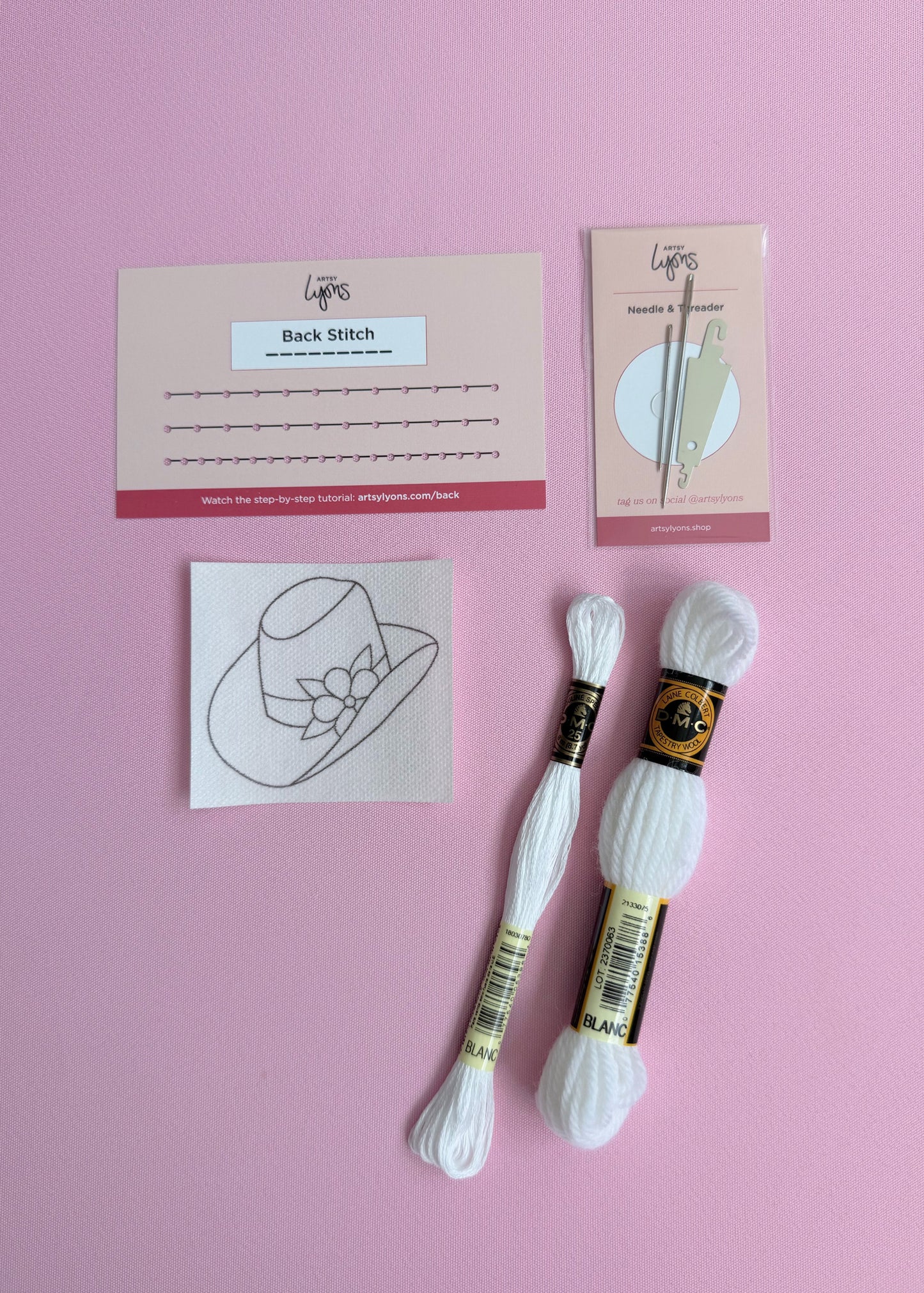 Cowgirl Chic 1-Stitch Beginner Embroidery Kit