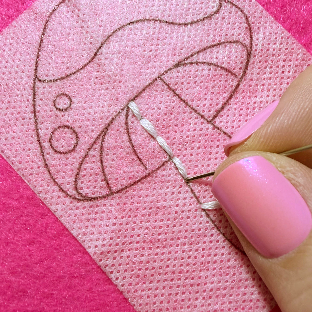 Tiny Toadstool 1-Stitch Beginner Embroidery Kit