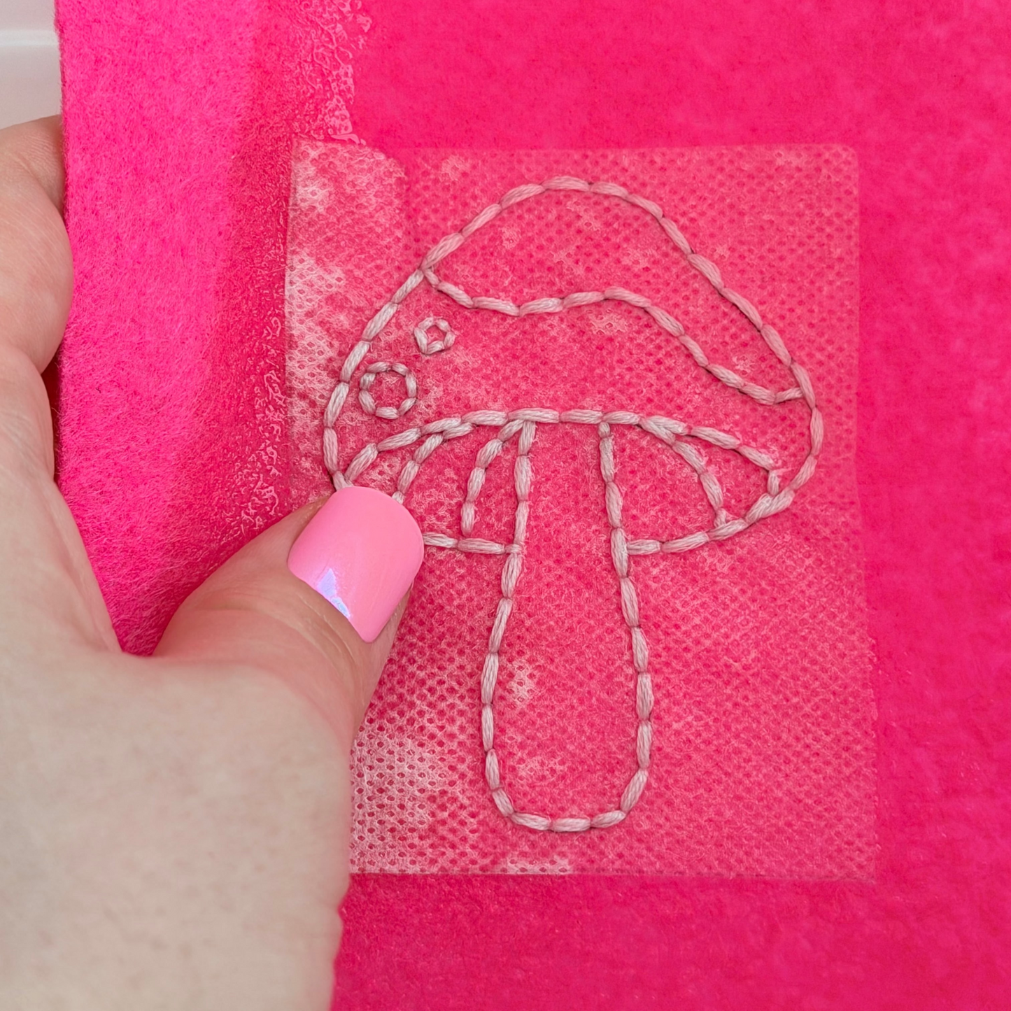Tiny Toadstool 1-Stitch Beginner Embroidery Kit