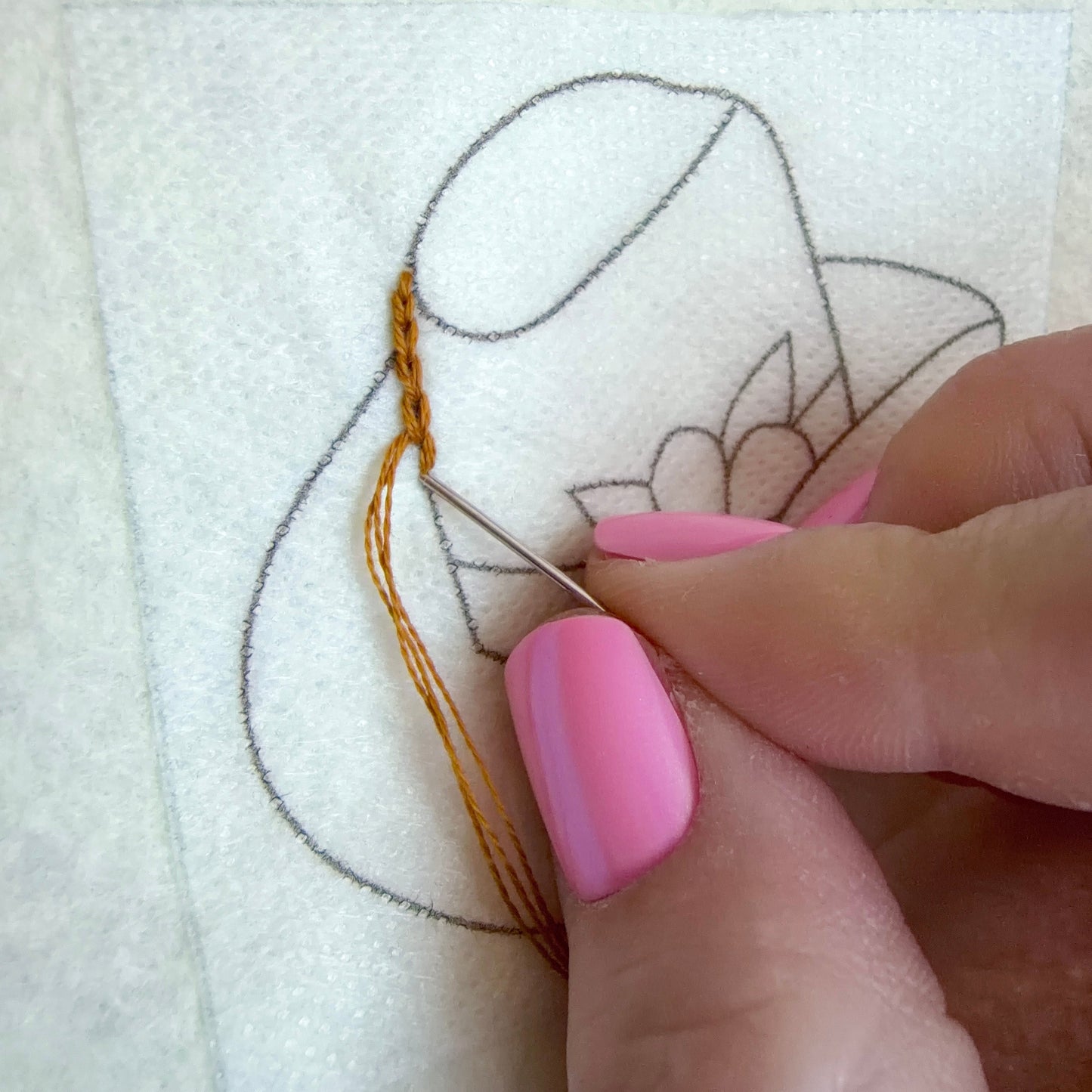 Cowgirl Chic 2-Stitch Beginner Embroidery Kit