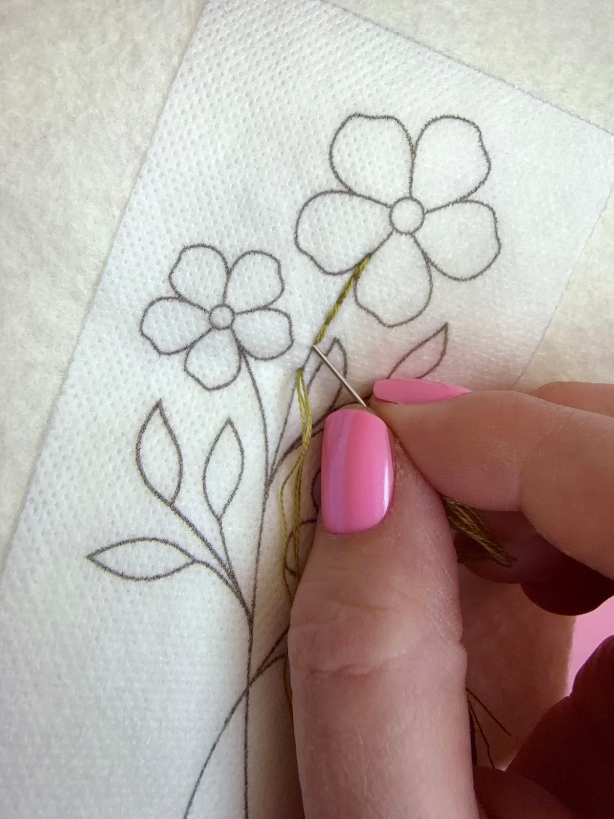 Wild Petals 3-Stitch Beginner Embroidery Kit