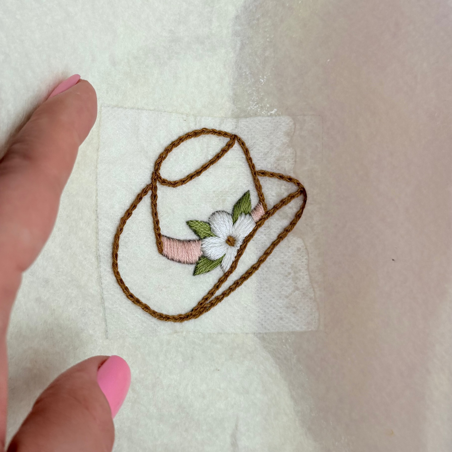Cowgirl Chic 2-Stitch Beginner Embroidery Kit