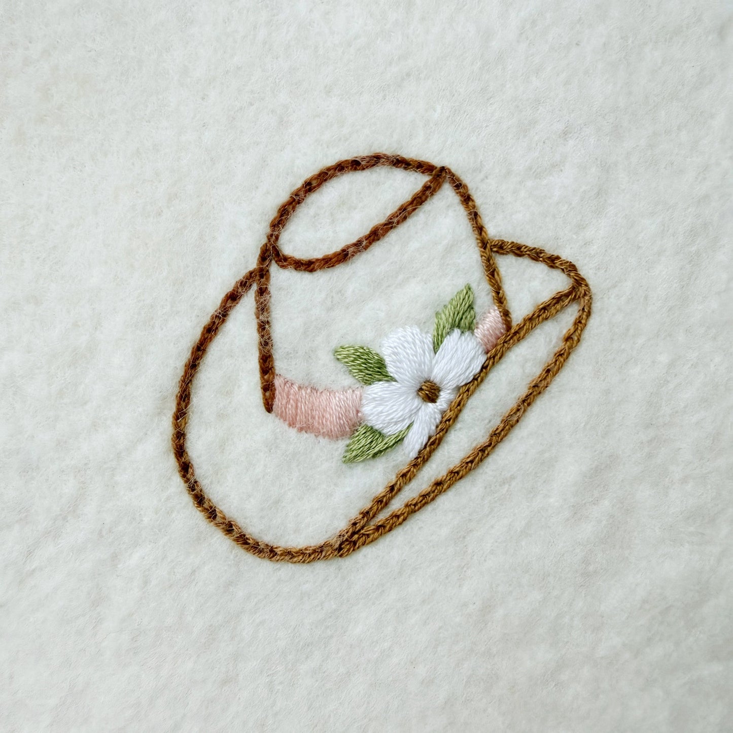 Cowgirl Chic 2-Stitch Beginner Embroidery Kit