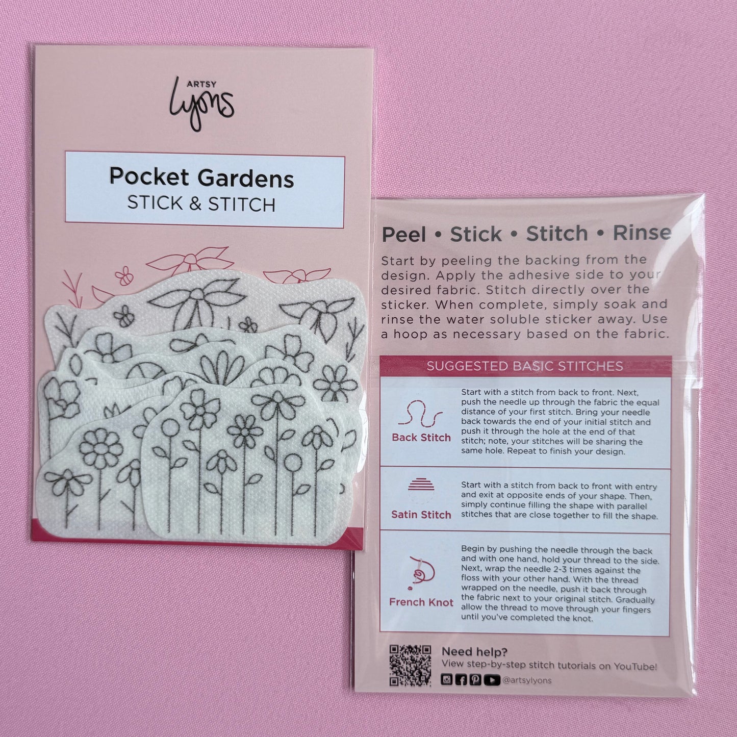 Pocket Gardens Stick & Stitch Set