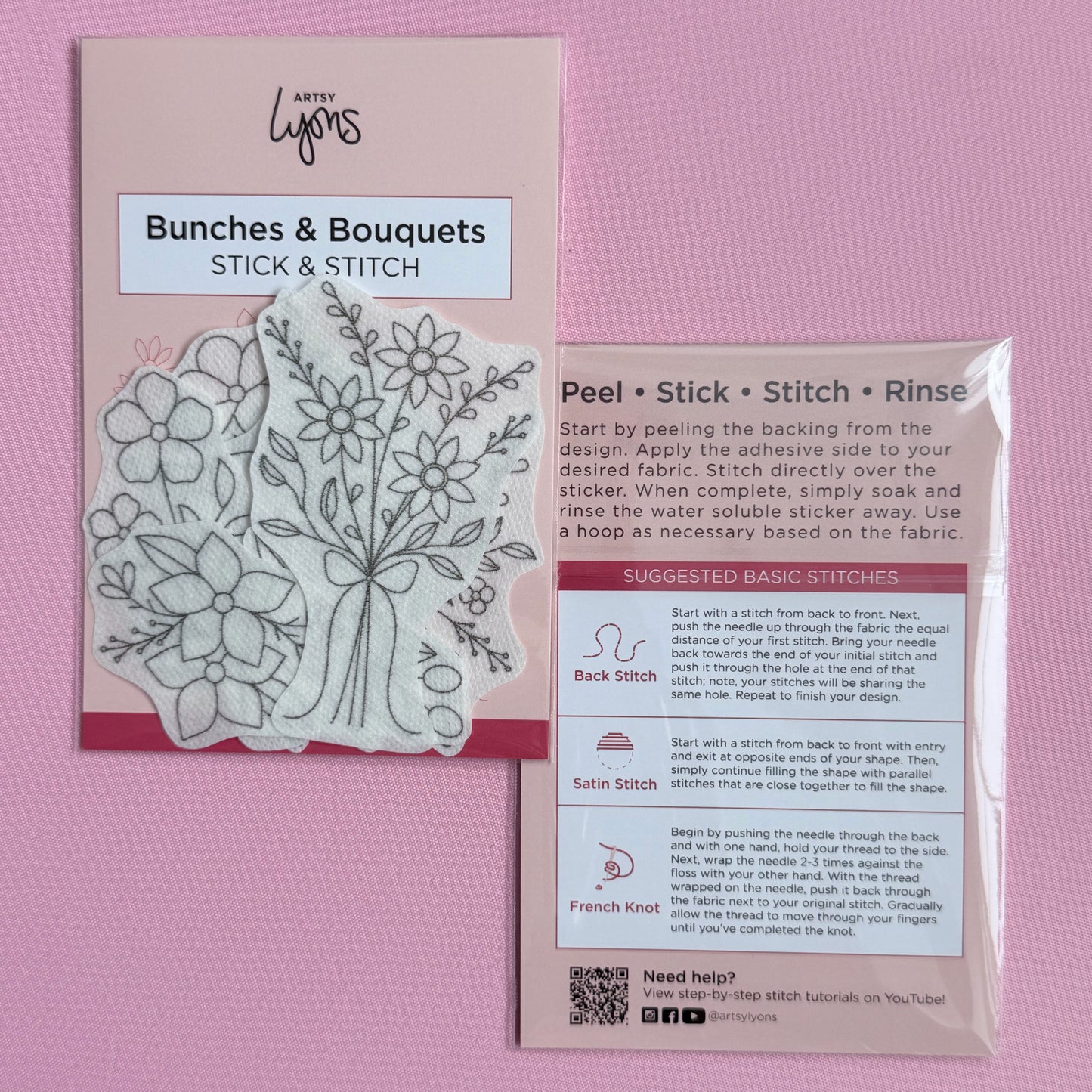 Bunches & Bouquets Stick & Stitch Set