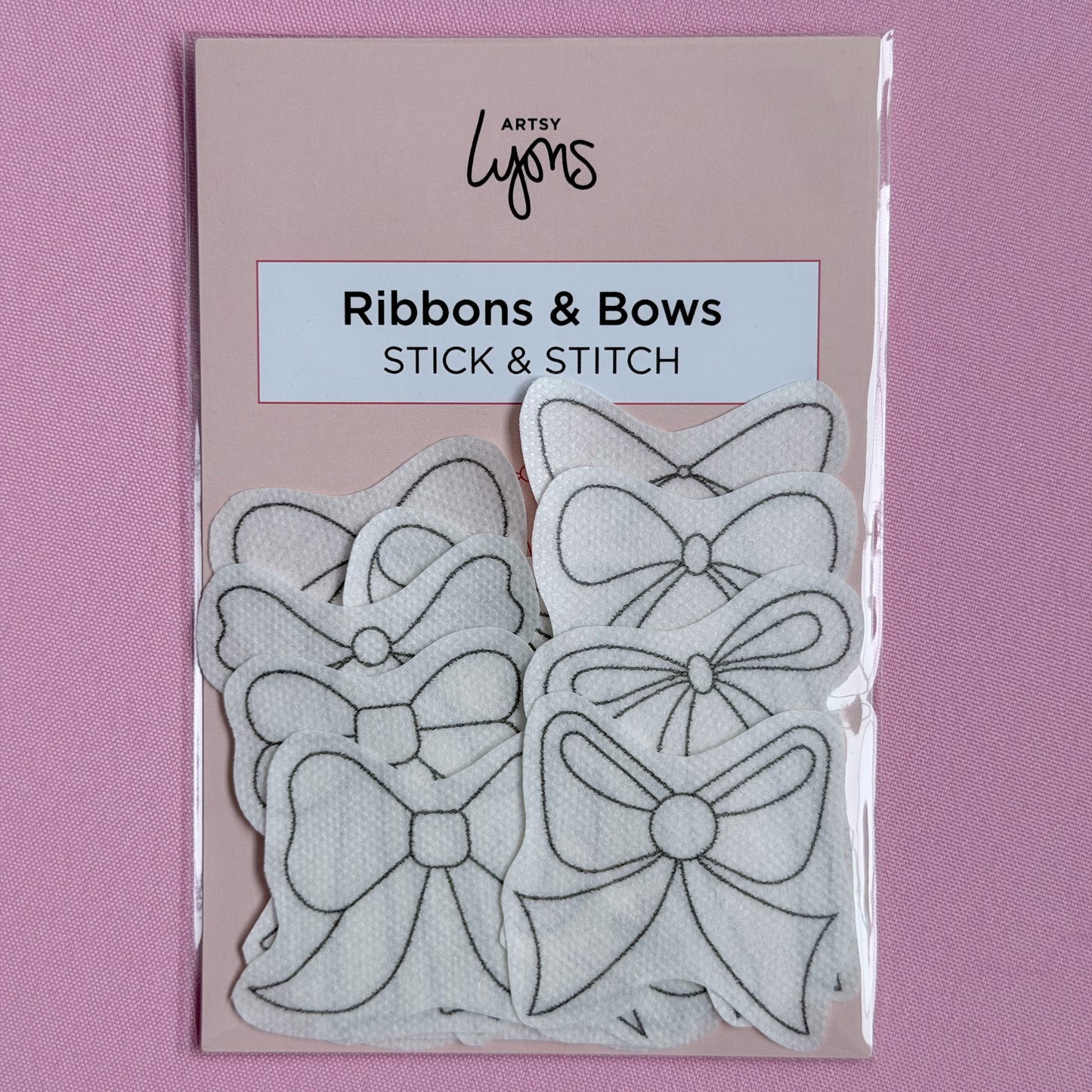 Ribbons & Bows Stick & Stitch Set