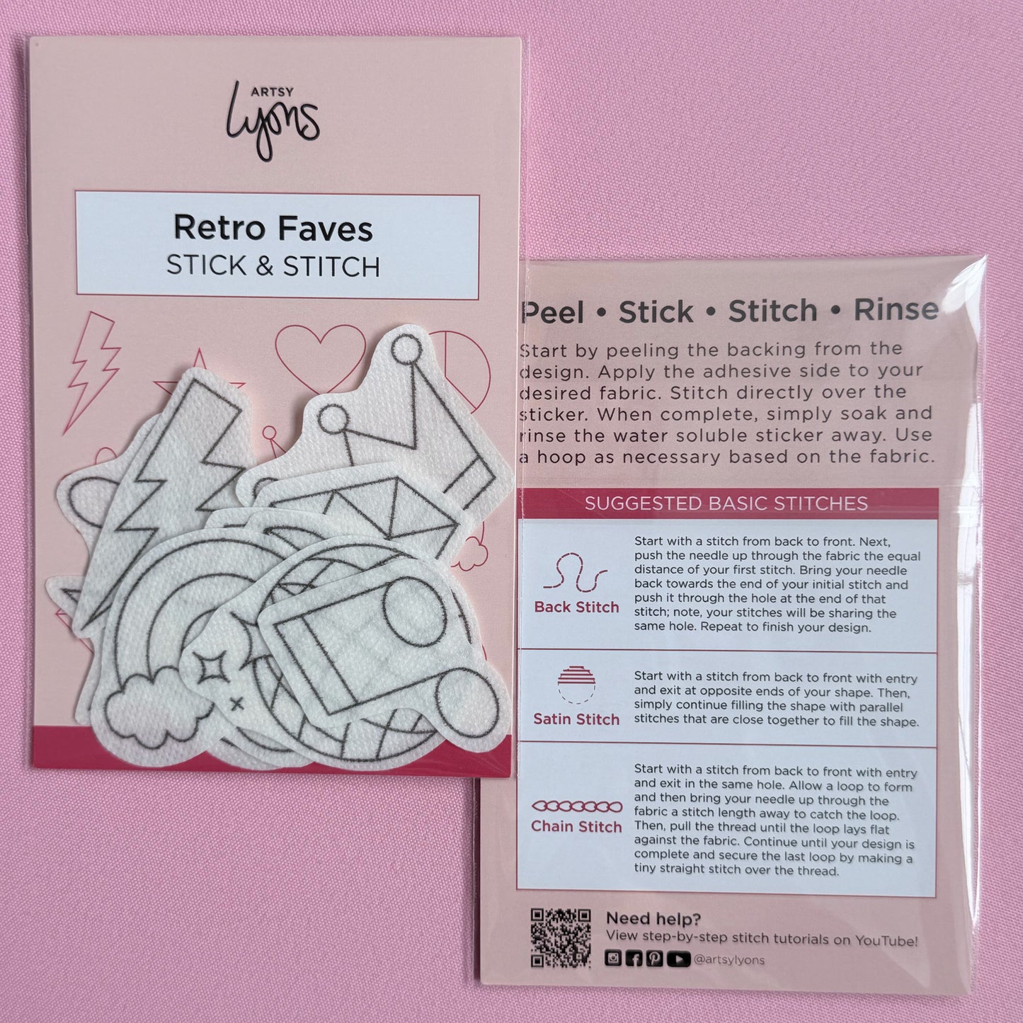 Retro Faves Stick & Stitch Set