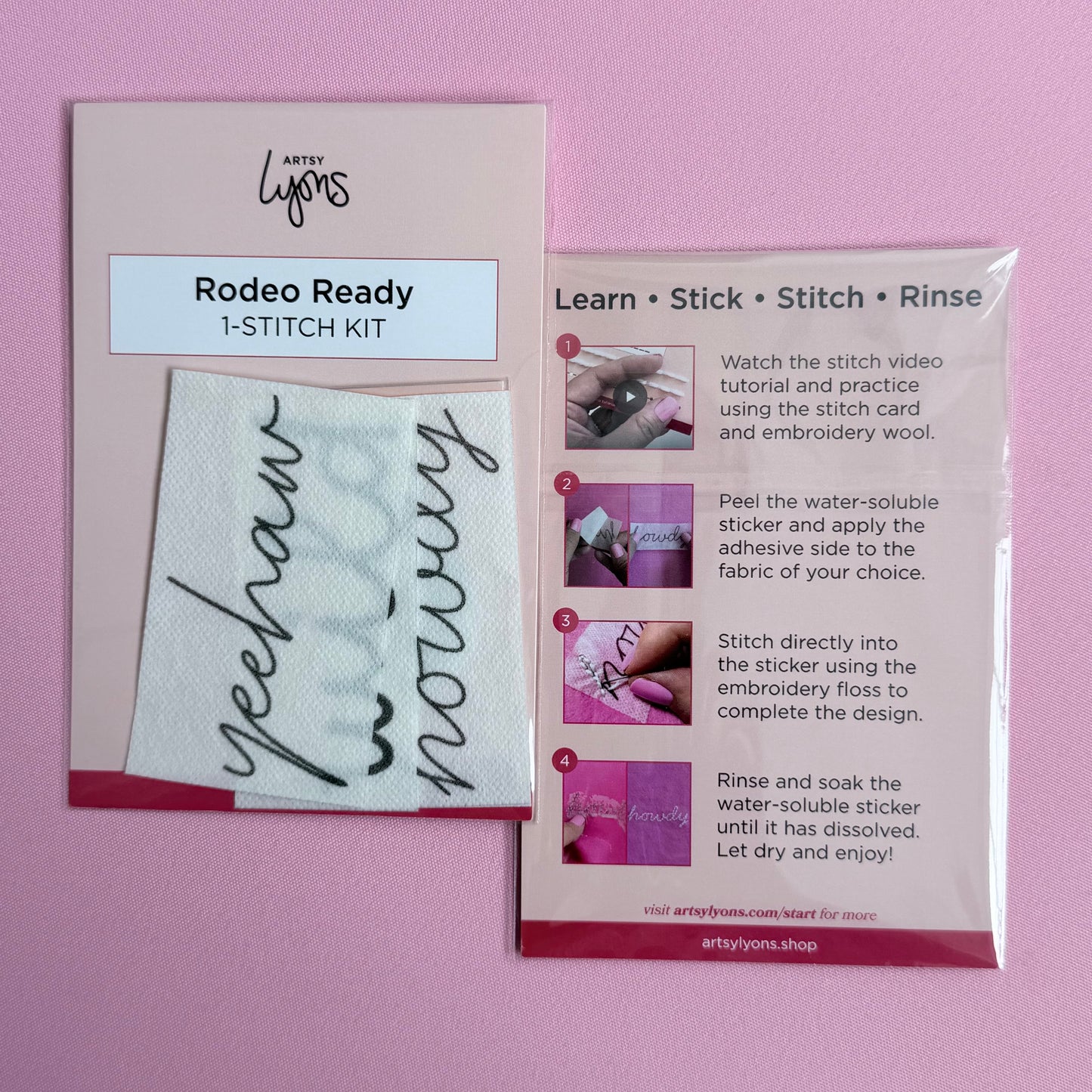 Rodeo Ready 1-Stitch Beginner Embroidery Kit