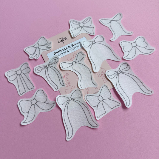 Ribbons & Bows Stick & Stitch Set