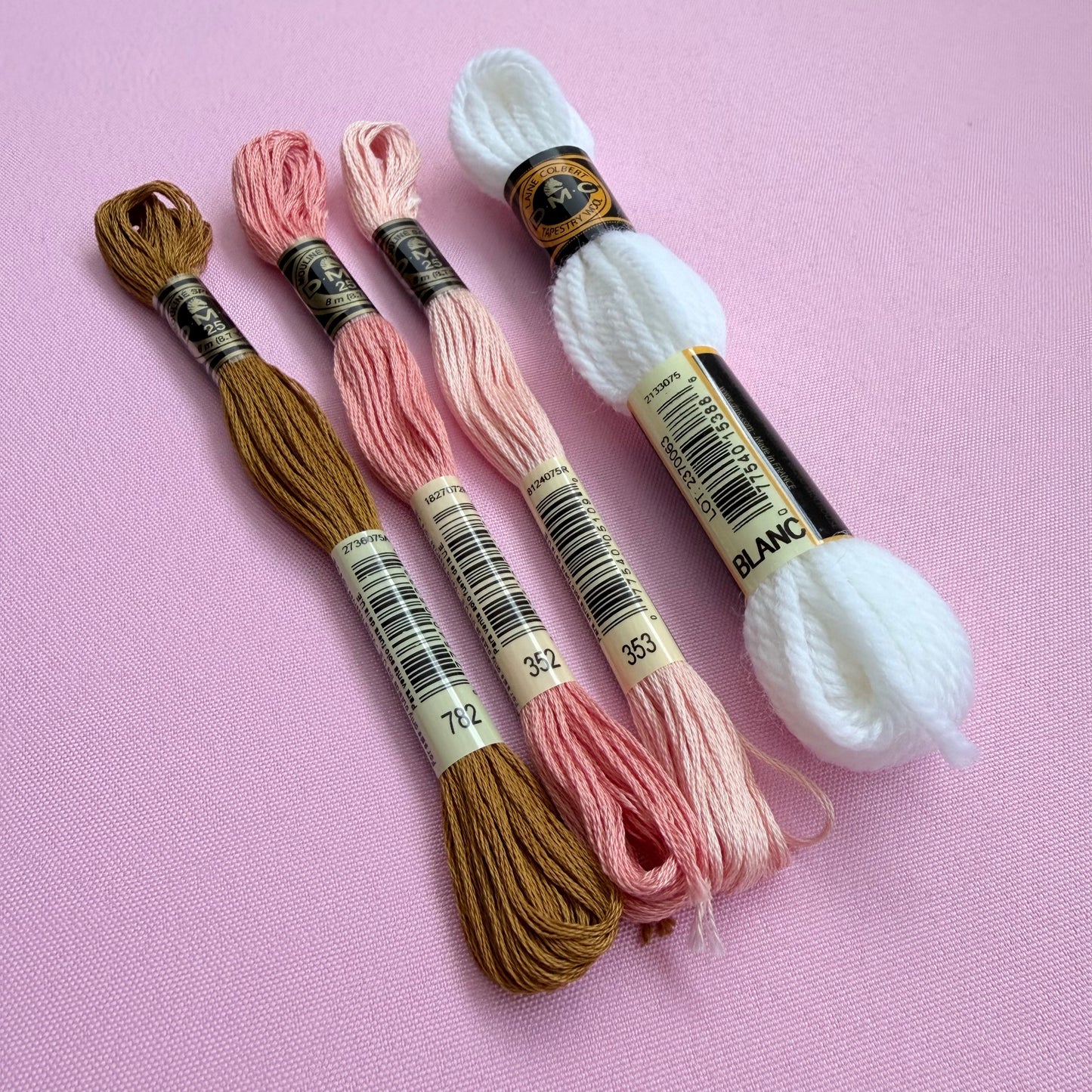 Petal Pair 2-Stitch Beginner Embroidery Kit
