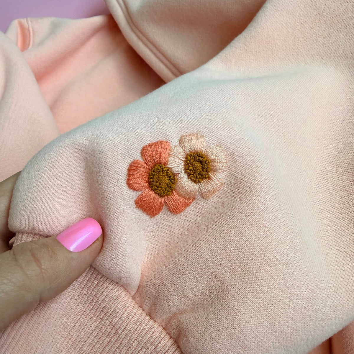 Petal Pair 2-Stitch Beginner Embroidery Kit