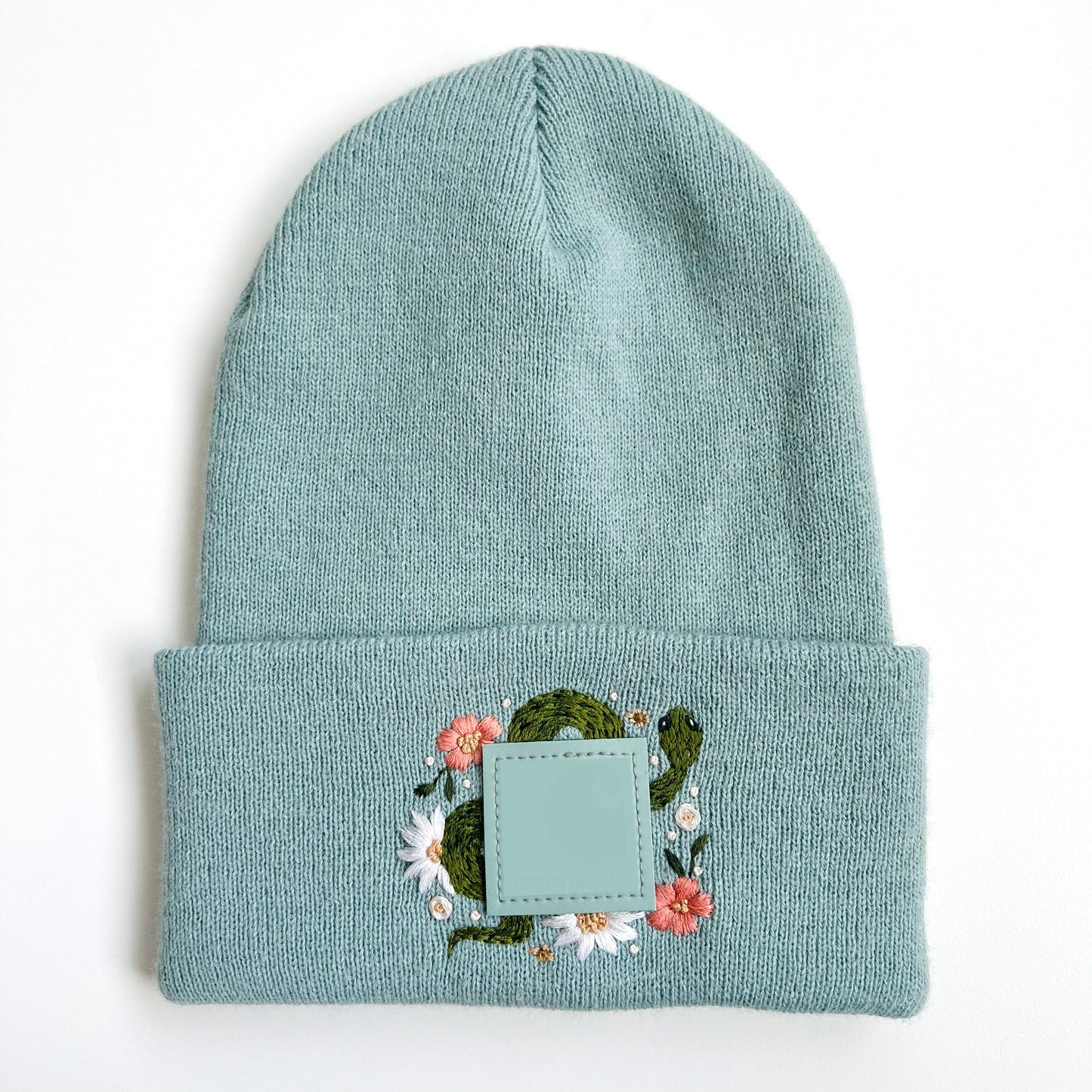Floral Serpent Beanie Embroidery PDF Pattern