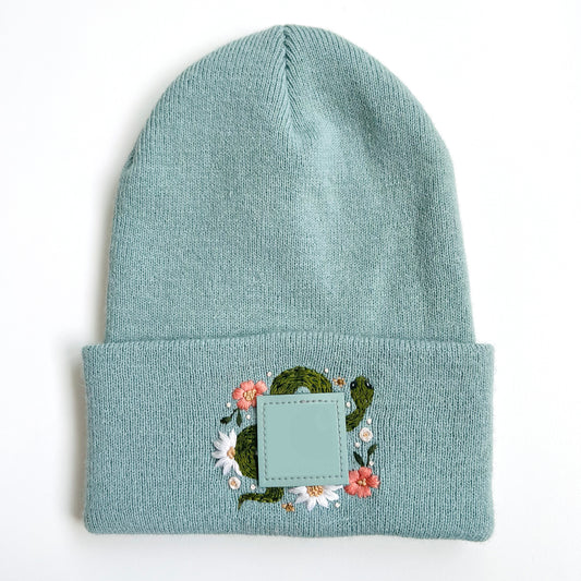 Floral Serpent Beanie Embroidery PDF Pattern