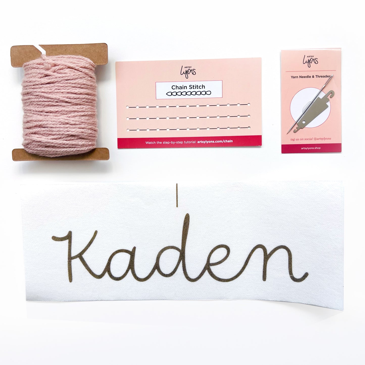 Custom Name Embroidery Kit