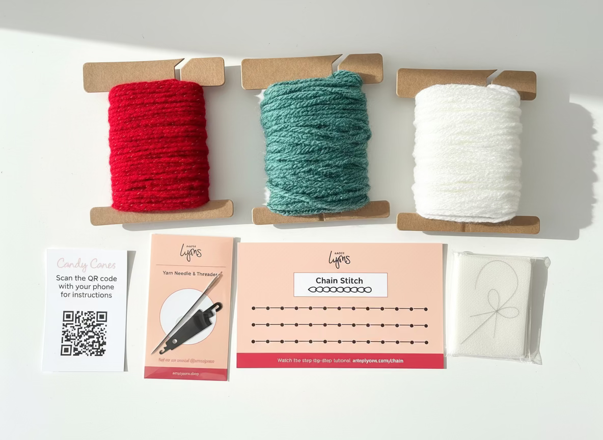 Candy Cane Embellishment Kit