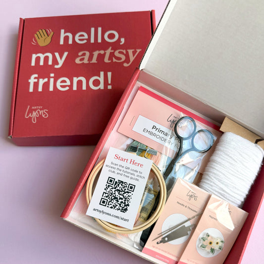 Retro Faves Beginner Embroidery Kit