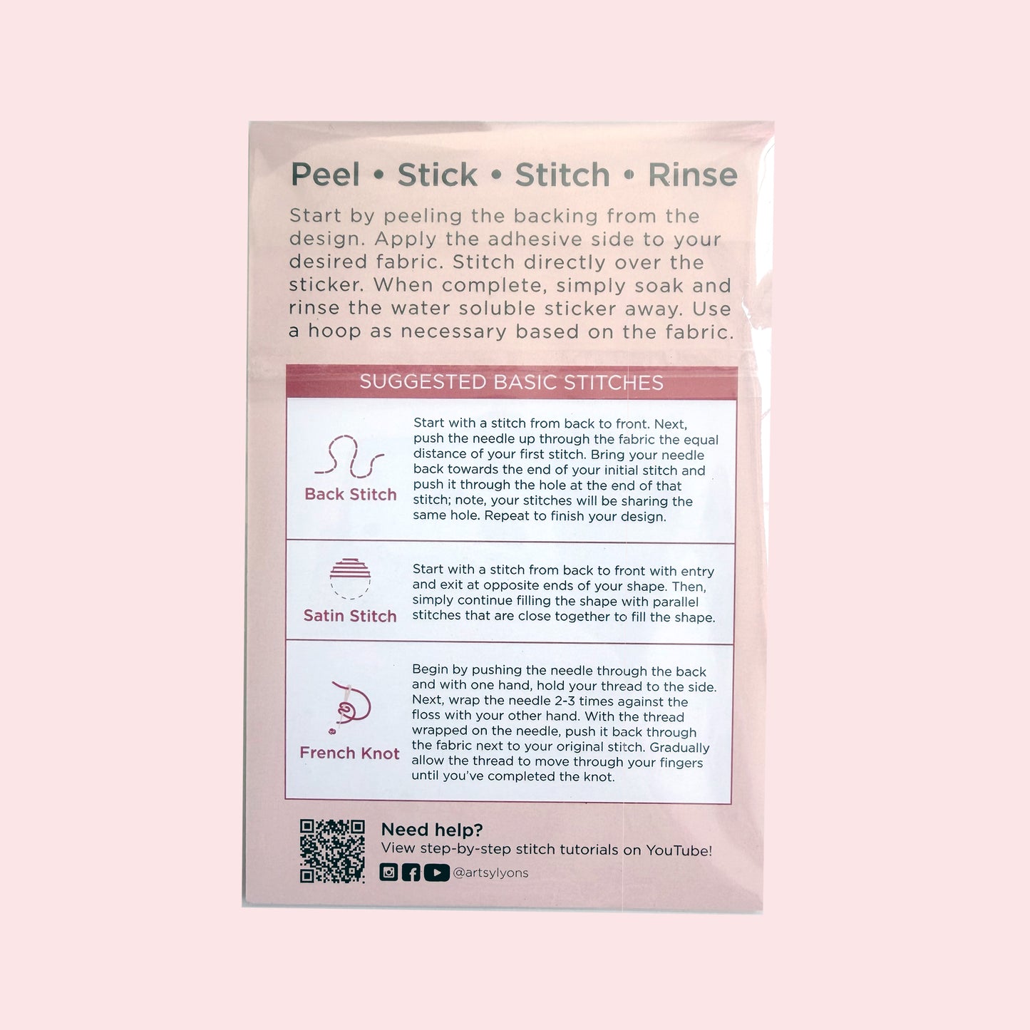 Floral Feline Stick & Stitch Set