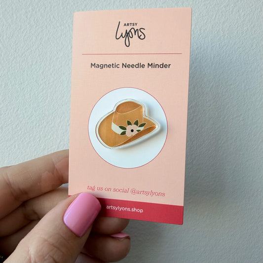 Floral Cowgirl Hat Needle Minder