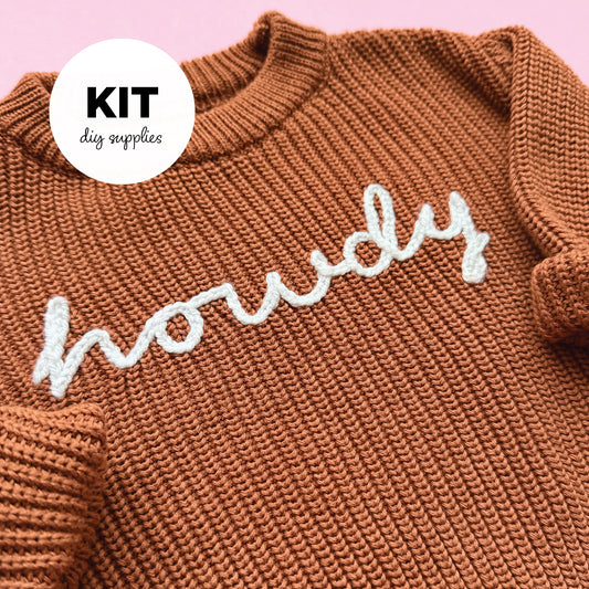 Howdy 1-Stitch Embroidery Kit