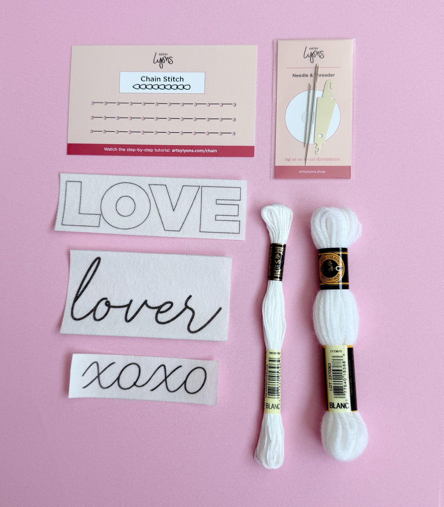 Love Notes 1-Stitch Beginner Embroidery Kit