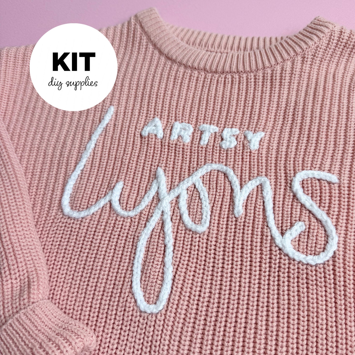 Custom Name Embroidery Kit