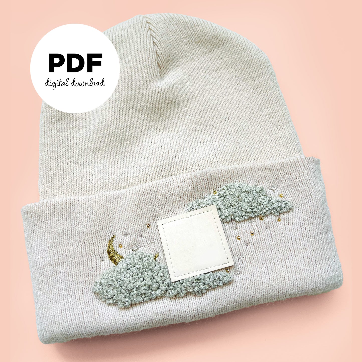 Celestial Beanie Embroidery PDF Pattern